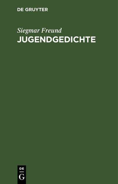 Jugendgedichte