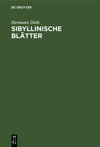 Sibyllinische Blätter