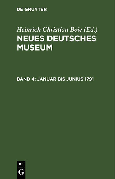 Januar bis Junius 1791