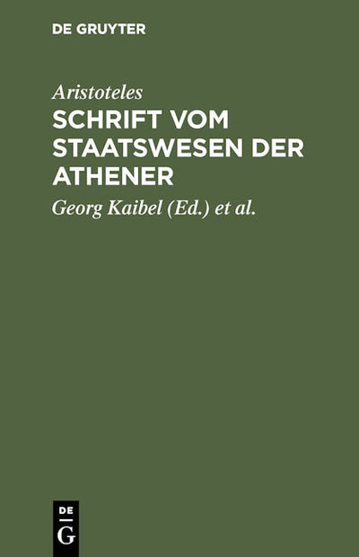 Schrift vom Staatswesen der Athener