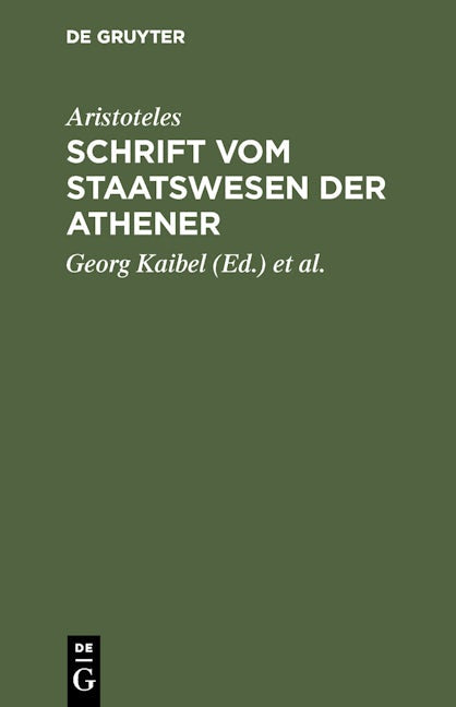 Schrift vom Staatswesen der Athener
