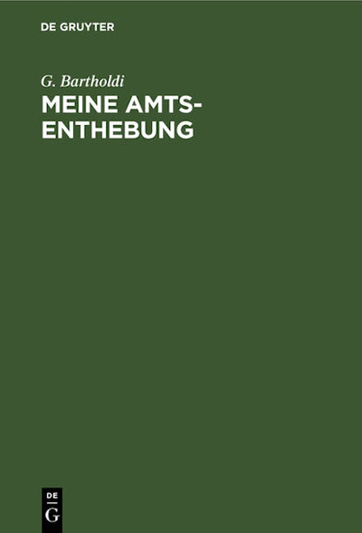 Meine Amts-Enthebung