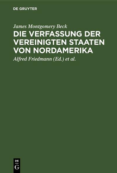 Die Verfassung der Vereinigten Staaten von Nordamerika