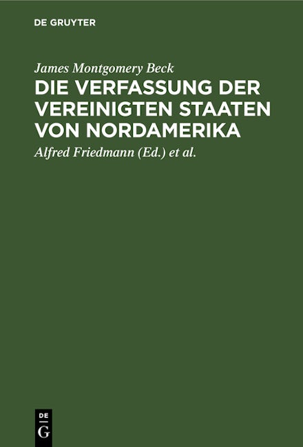 Die Verfassung der Vereinigten Staaten von Nordamerika