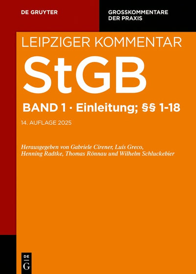 Cover image for Einleitung; §§ 1–18, isbn: 9783111108292