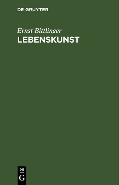 Lebenskunst