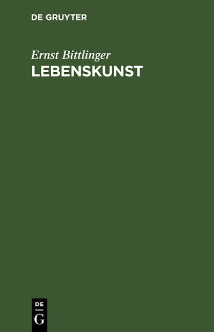 Lebenskunst