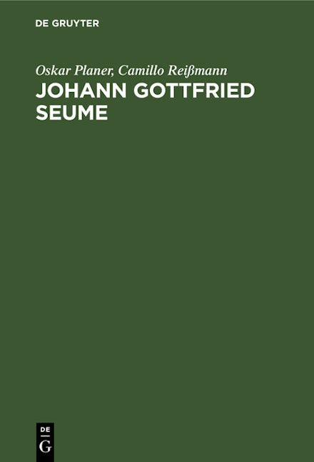 Johann Gottfried Seume