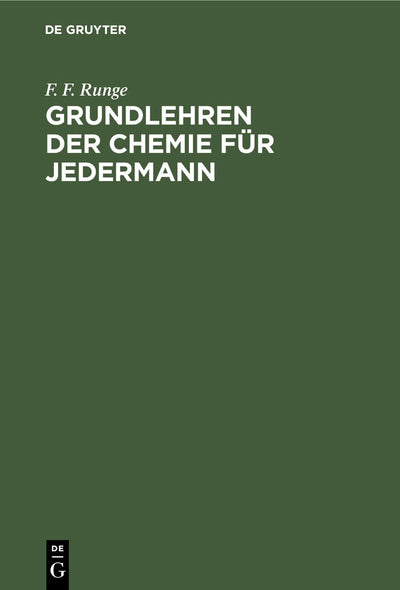 Cover image for Grundlehren der Chemie für Jedermann, isbn: 9783111115337