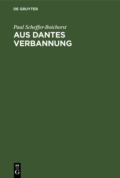 Aus Dantes Verbannung