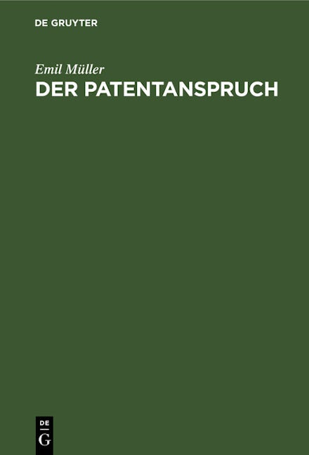 Der Patentanspruch