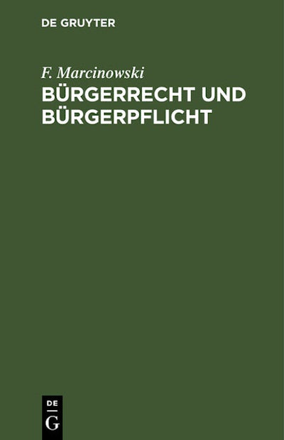 Bürgerrecht und Bürgerpflicht