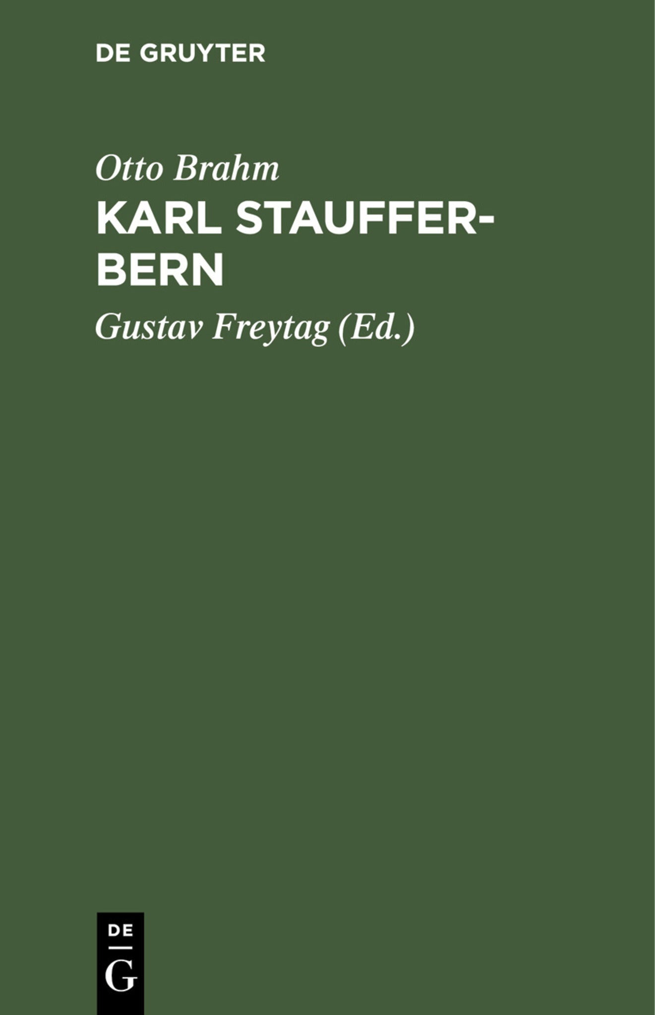 Cover image for Karl Stauffer-Bern ISBN 9783111135793