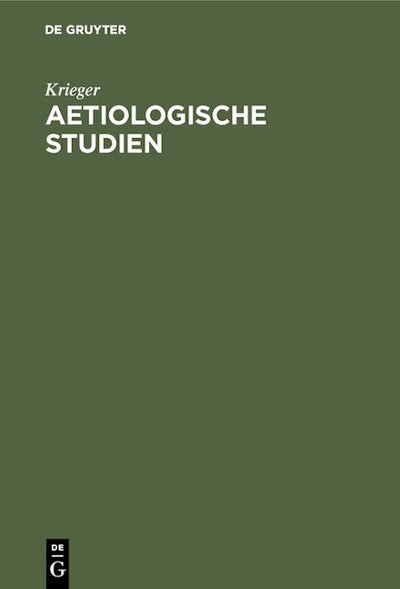 Aetiologische Studien
