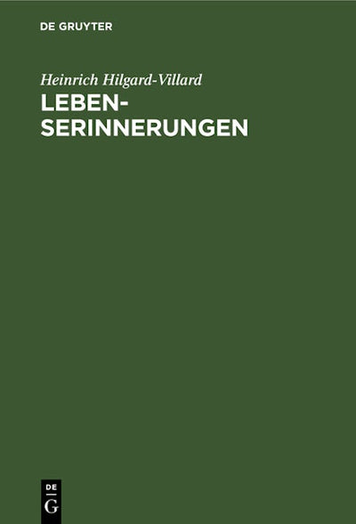 Lebenserinnerungen