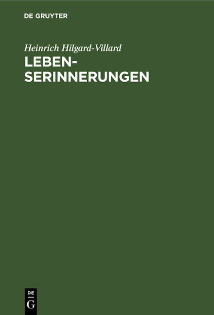 Lebenserinnerungen