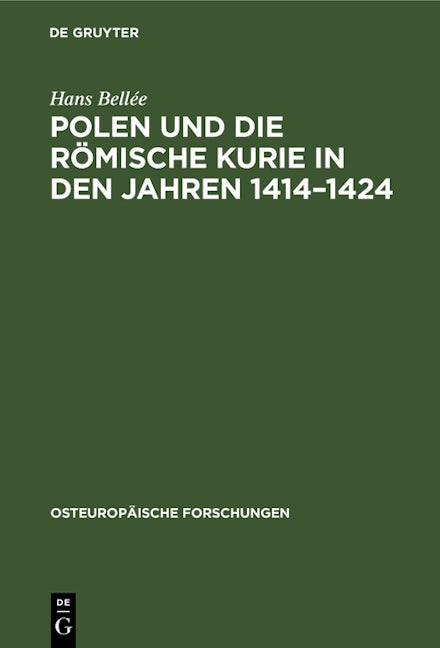 Polen und die römische Kurie in den Jahren 1414–1424