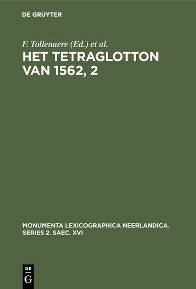 Het Tetraglotton van 1562, 2