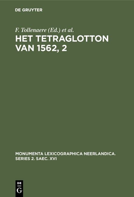 Het Tetraglotton van 1562, 2