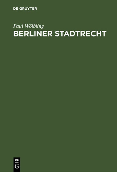 Berliner Stadtrecht