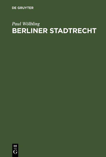 Berliner Stadtrecht