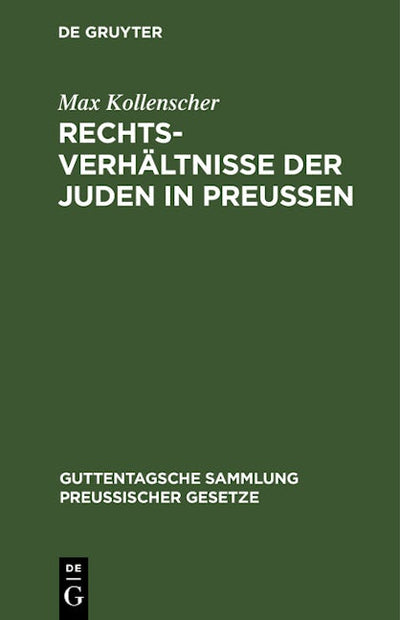 Rechtsverhältnisse der Juden in Preußen