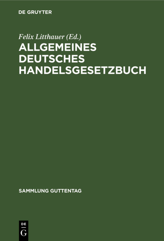 Allgemeines deutsches Handelsgesetzbuch