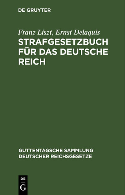 Strafgesetzbuch für das Deutsche Reich