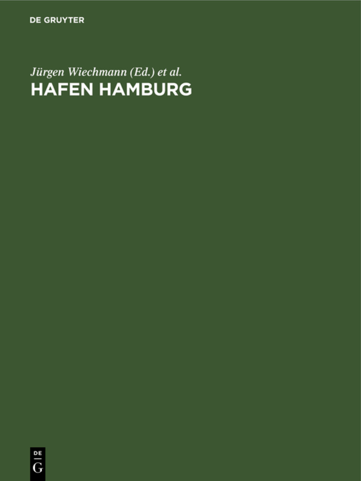 Cover image for Hafen Hamburg ISBN 9783111164717