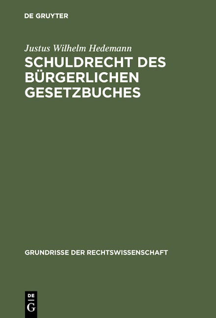 Schuldrecht des Bürgerlichen Gesetzbuches