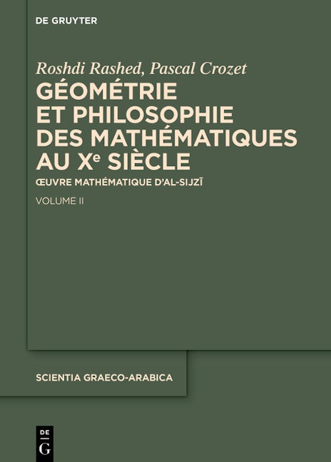 Book cover image for Géométrie et philosophie des mathématiques au Xe siècle ISBN: 9783111167947