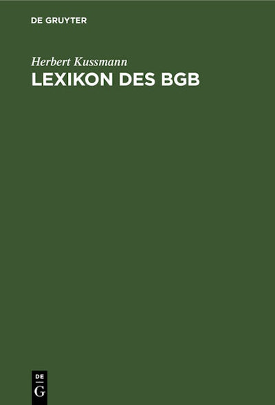 Lexikon des BGB