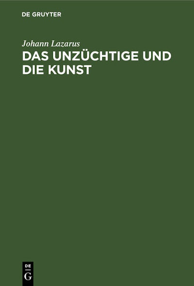 Das Unzüchtige und die Kunst