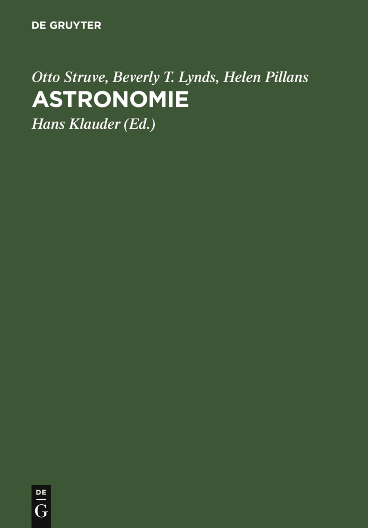 Cover image for Astronomie ISBN 9783111174976