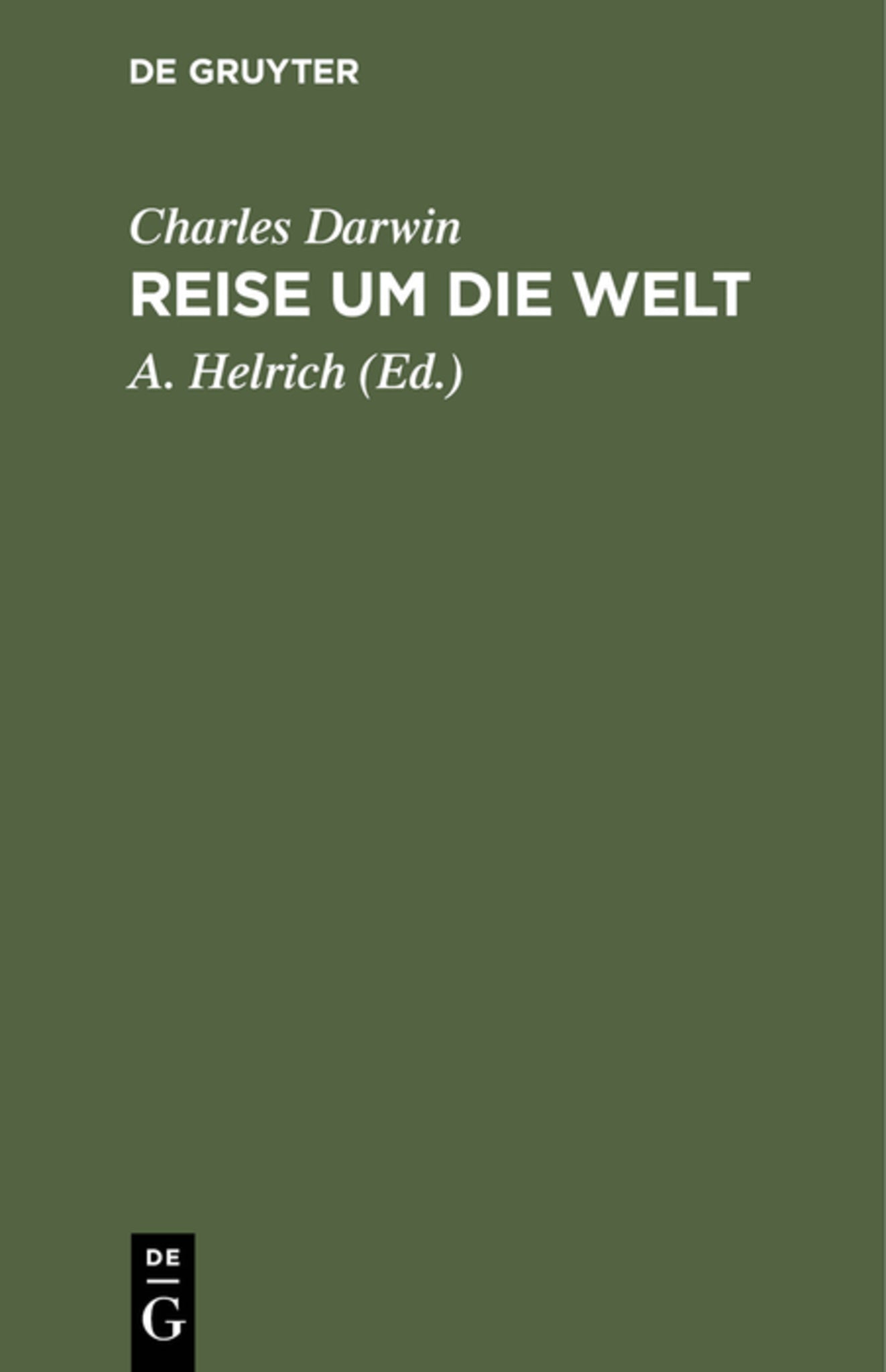 Cover image for Reise um die Welt ISBN 9783111177724