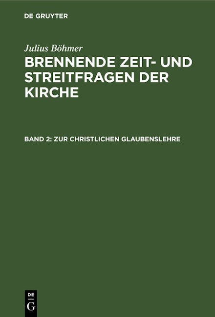 Zur christlichen Glaubenslehre