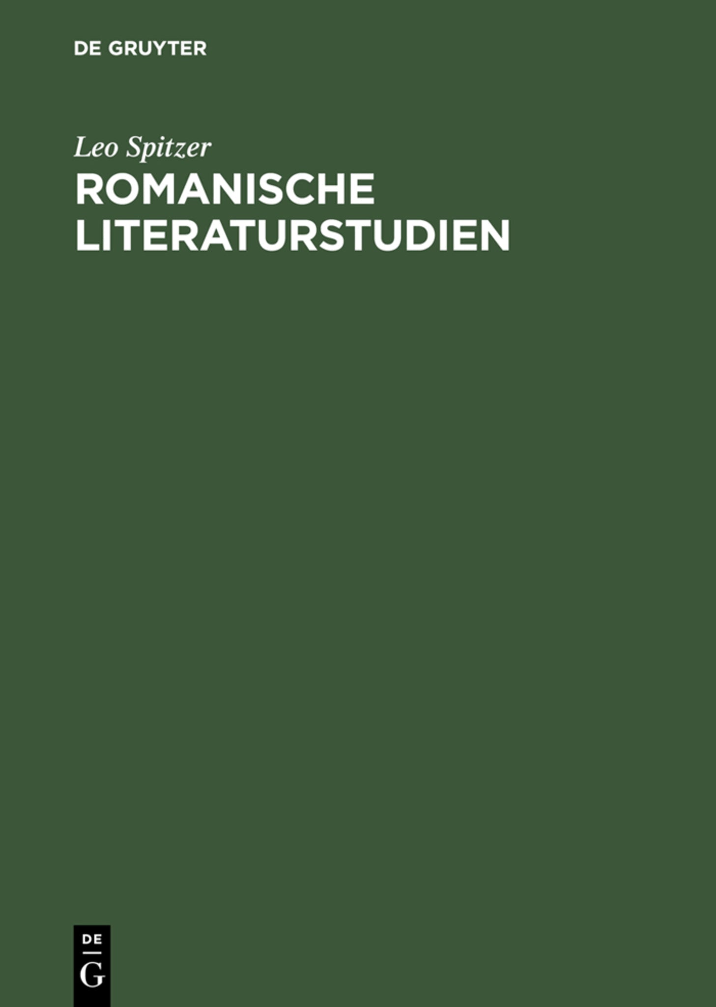 Cover image for Romanische Literaturstudien ISBN 9783111180410