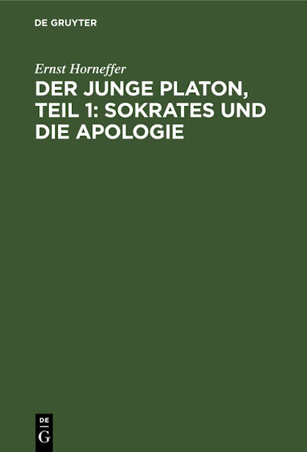 Der junge Platon, Teil 1: Sokrates und die Apologie