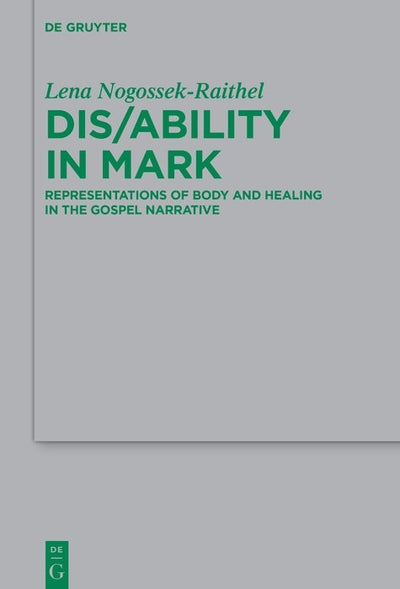 Cover image for Dis/ability in Mark, isbn: 9783111180861