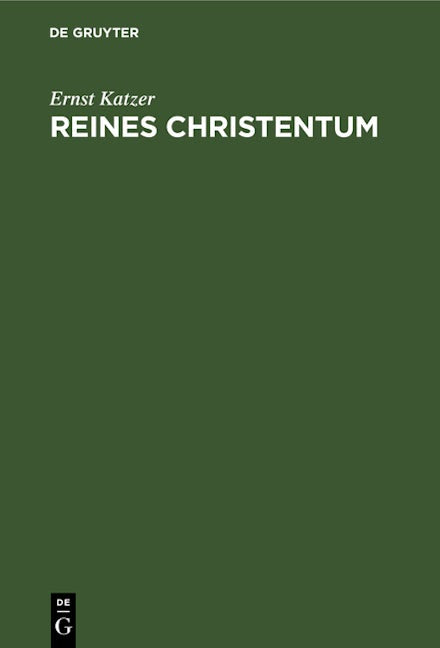 Reines Christentum