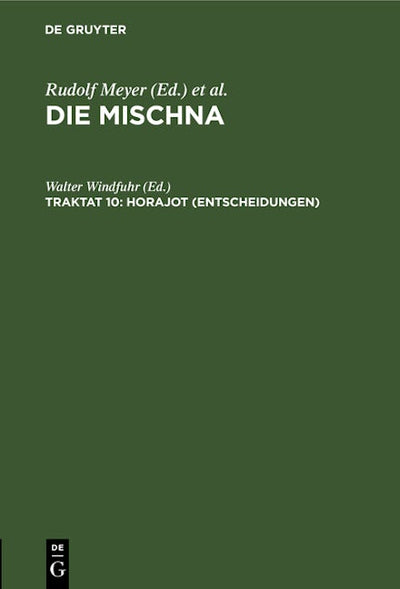 Horajot (Entscheidungen)