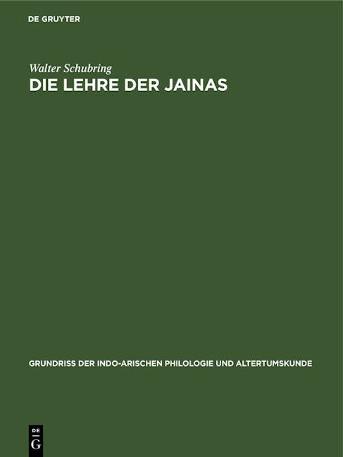 Die Lehre der Jainas