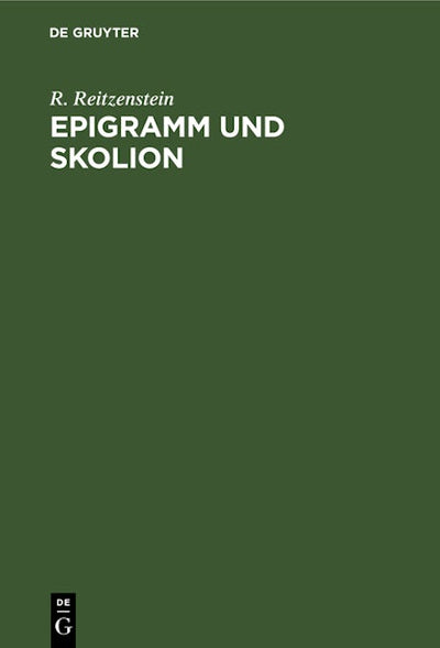 Epigramm und Skolion