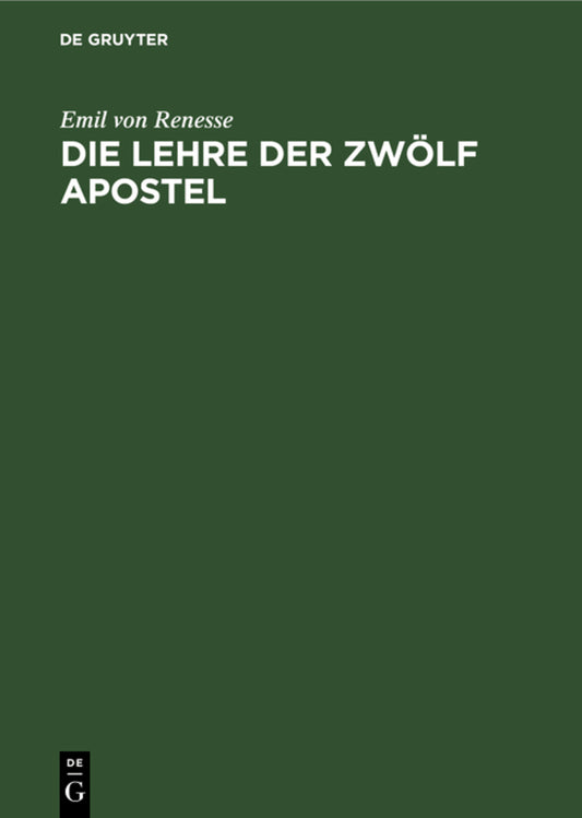 Die Lehre der zwölf Apostel