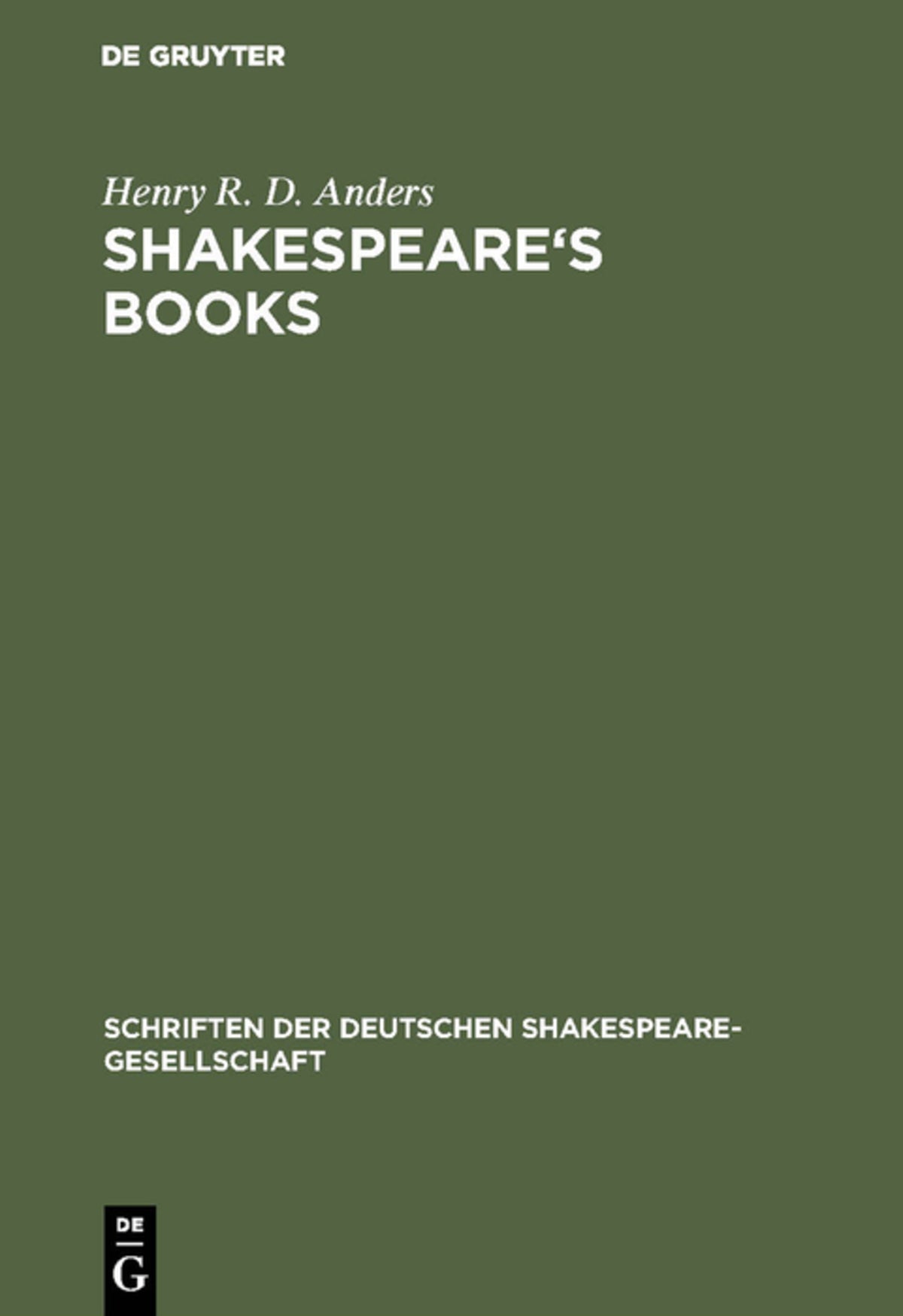Shakespeare's books