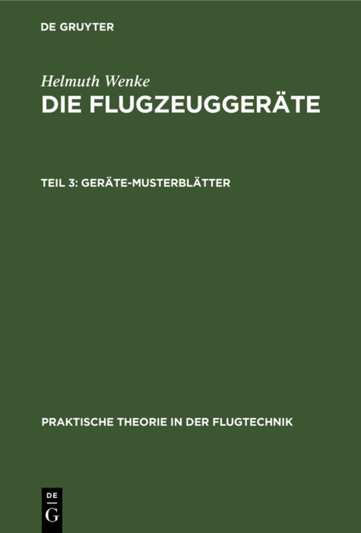 Cover image for Geräte-Musterblätter ISBN 9783111185361