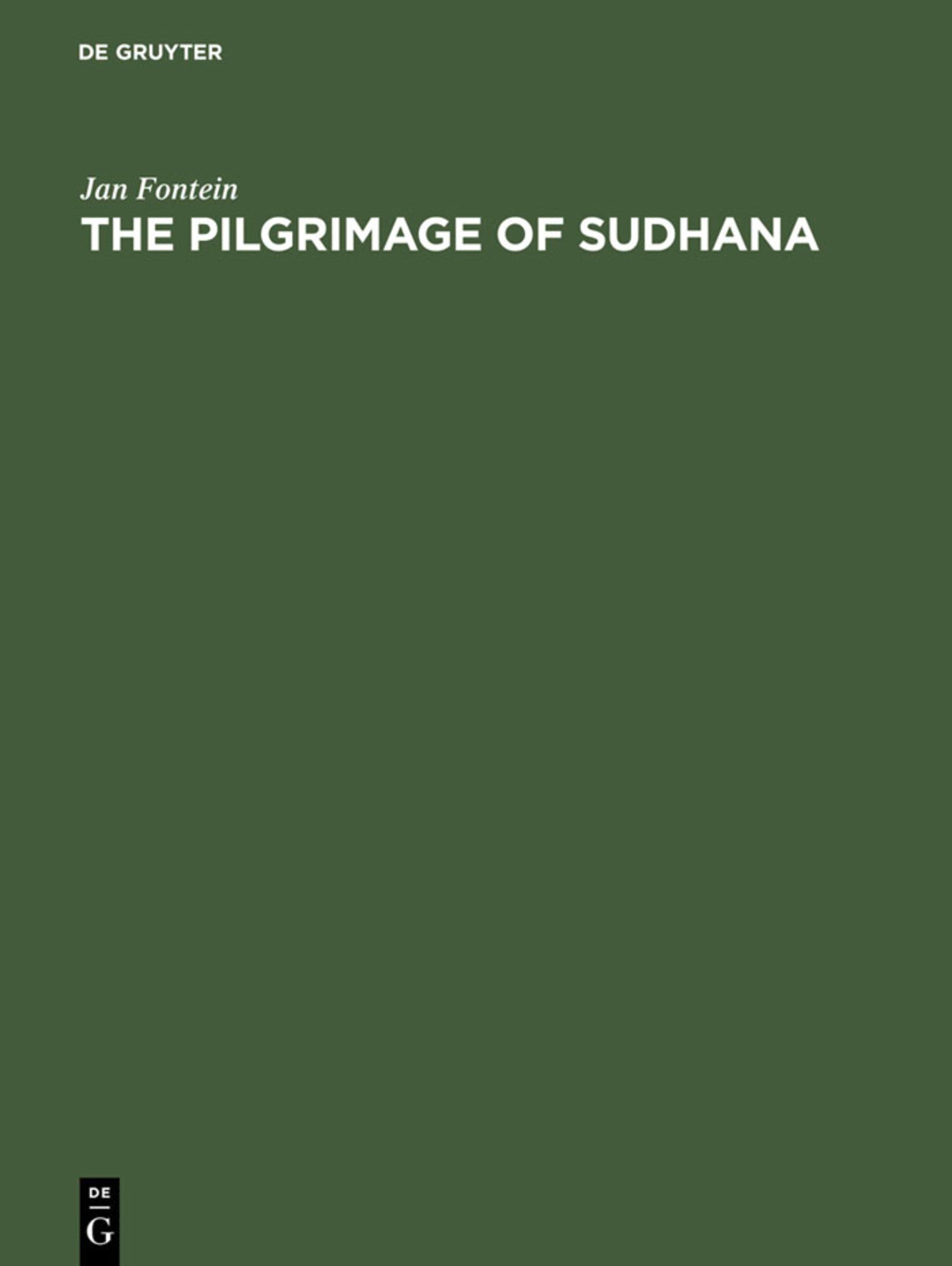 Cover image for The pilgrimage of Sudhana ISBN 9783111191584