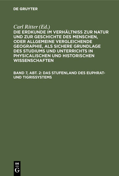 Das Stufenland des Euphrat- und Tigrissystems