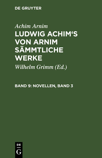 Novellen, Band 3