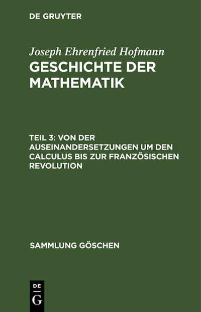 Von der Auseinandersetzungen um den Calculus bis zur Französischen Revolution